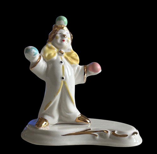 Porcellana capodimonte clown - porcellana,