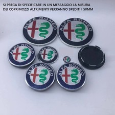 KIT COMPLETO 8 PZ logo stemma fregio ALFA ROMEO 147 156 159 166 MITO NEW DESIGN