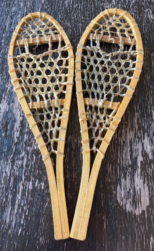Set ciaspole vintage legno - vintage, in