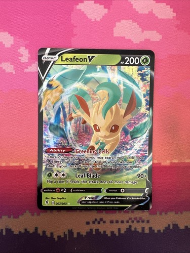 Pokemon card leafeon 007 203 - pokemon,