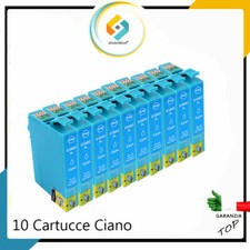 10 CARTUCCE CIANO PER EPSON