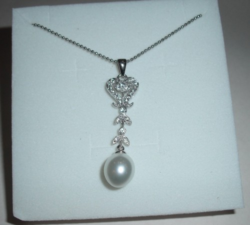 Collana donna cuore - , perla