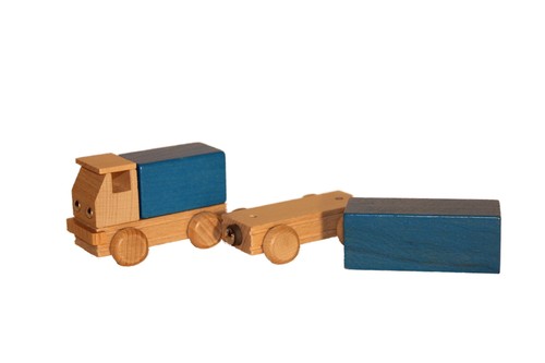 Gioco legno autotreno - gioco,