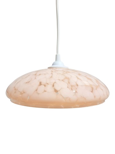 Lampadario vintage disco vetro - vintage,
