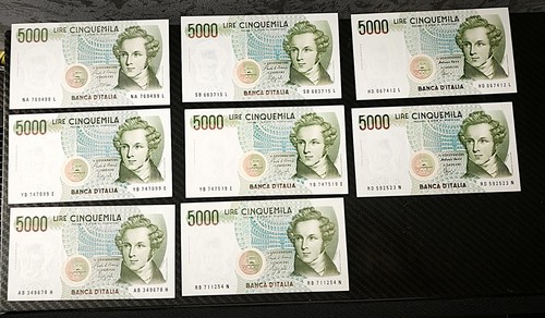 Lotto 5000 lire bellini - x8,