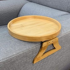 Wooden Sofa Tray Table Clip-on