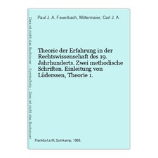 Theorie der erfahrung - in,