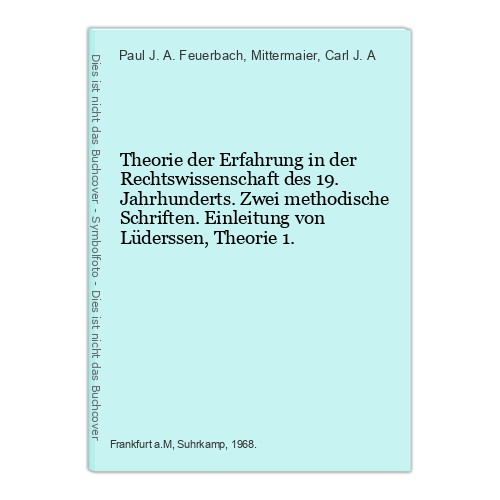 Theorie der erfahrung - erfahrung,