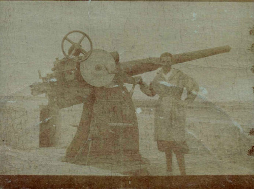 Piccola foto sbiadita cannone - sbiadita,