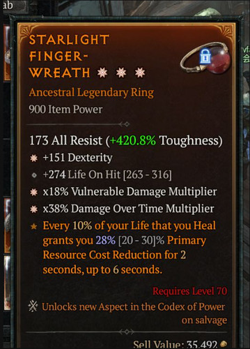 Diablo 4 anello - 🌟🌟🌟diablo, 4💍anello