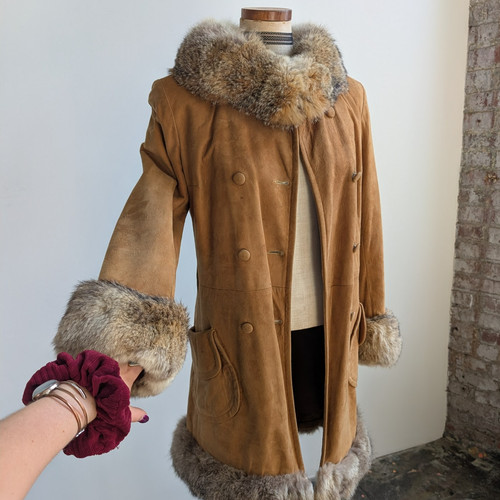 Vintage marrone scamosciato