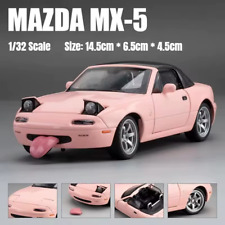 Modellino auto giocattolo Miata Roadster 1/32 Mazda MX-5 miniatura pressofuso porte luci sonore