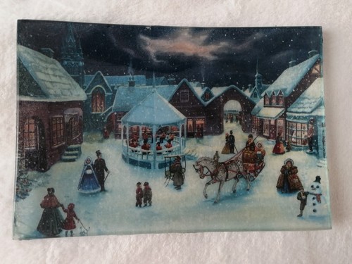 Vassoio natale vetro - natale,