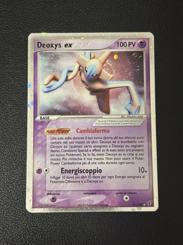 Pokemon card deoxys ex - deoxys, holo