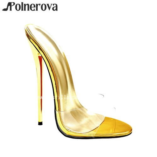 Tacchi spillo oro pvc - spillo,