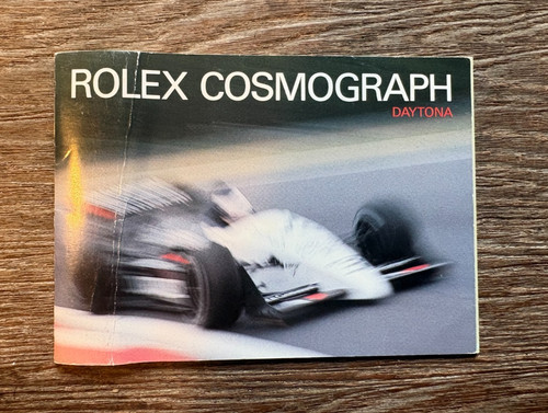 Rolex daytona booklet 1988 - rolex,