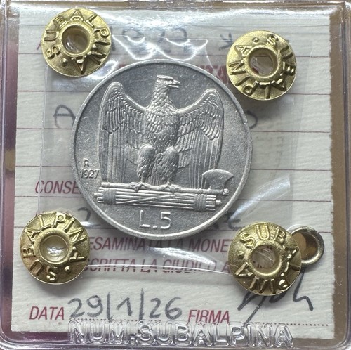 Moneta regno italia lire - 5,