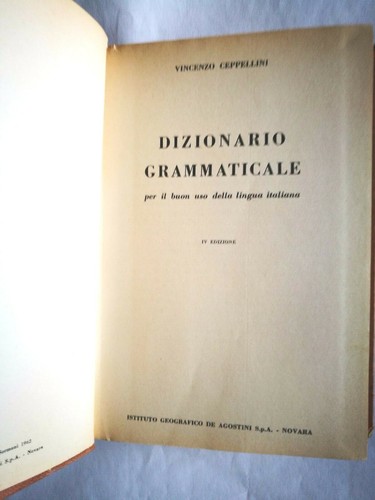 Dizionario grammaticale per - dizionario, il