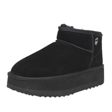 Liu Jo Cv Jane 01 - Stivaletti Con Pelo In Suede Nero - Donna Scarpe Stivaletti