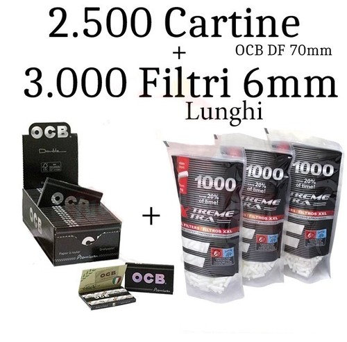 500 cartine ocb doppia - cartine,