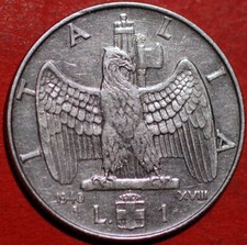 Italy Lira 1940 Yr. XVIII