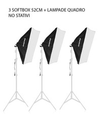 3 Luci Lampade SOFTBOX 50CM