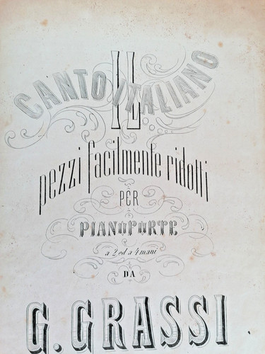 Spartito rilegato fine 800 - rilegato, '800