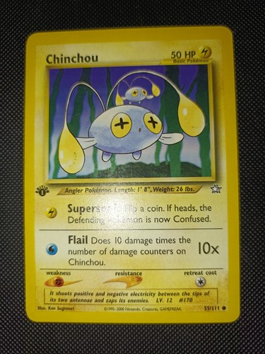 Lotto carte pokemon chinchou - lotto,