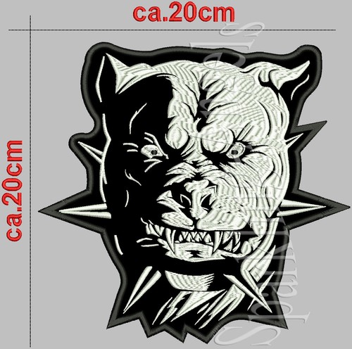 Pitbull rückenpatch aufnäher - pitbull,
