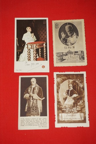 Lotto santini papa pio xii - 4,