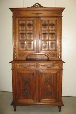 Credenza con alzata in noce mass. antica, inizi del “900