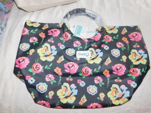 Borsa tote swig fleur - tote, noir