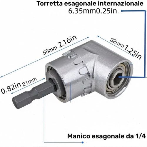 Adattatore angolo 105 per - angolo,