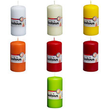 10 candele a ceppo Bolsius 120x58 mm candele a ceppo candele a blocco molti colori