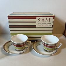 Set a righe caffè di due