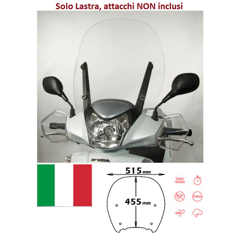 Isotta parabrezza solo - , lastra