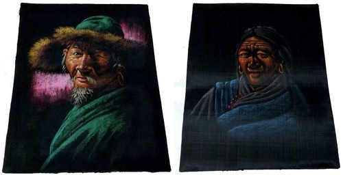 Dipinti tela nera arte - dipinti,