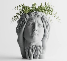 Vaso Busto David di Michelangelo 18 cm – Stampa 3D in PLA – Design Classico