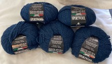 Lana sportiva Filatura di Crosa 100% lana superlavaggio peso DK. Blu. 5 matassine