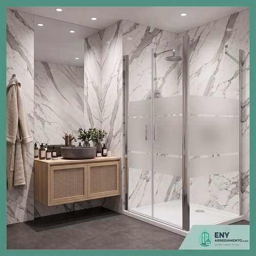 Porta saloon con lato - , fisso