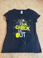 Zumba T-Shirt Donna Small Cha Cha Check Me Out Nero Activewear