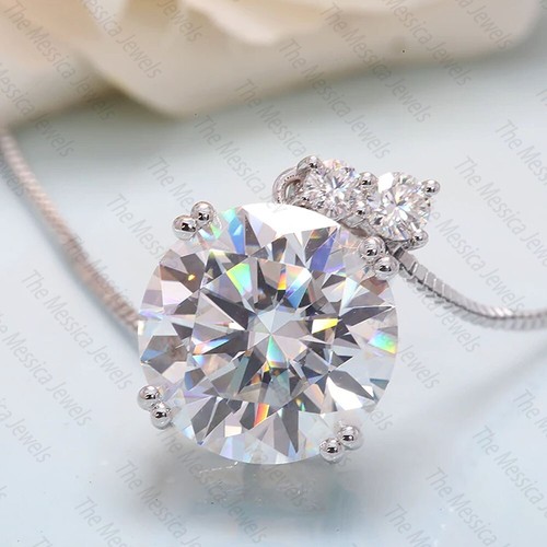 Ciondolo tre pietre - , moissanite