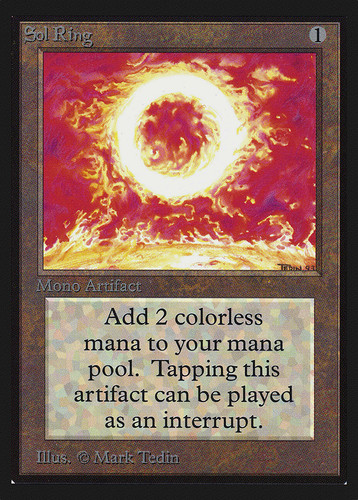 Sol ring mtg edizione - x, (1)