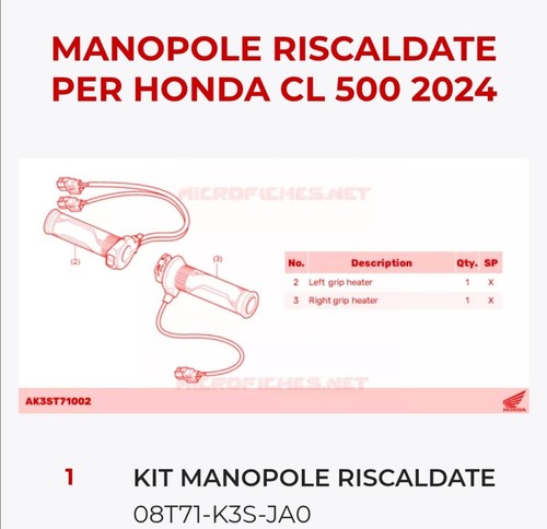 Manopole riscaldate per honda - riscaldate,