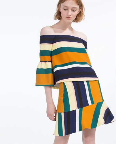 Top donna zara multicolore - top,