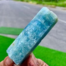 70G Raro!Esemplare di cristallo grezzo acquamarina a forma di prisma naturale bellissimo grezzo