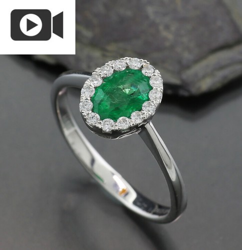 Anello brillante smaragd - brillante,