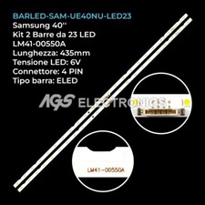 KIT 2 BARRE STRIP 23 LED TV