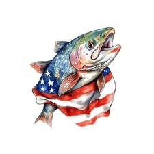 4 adesivi pesce rosso bianco blu 9x9 cm adesivi auto decorazione motivo marittimo