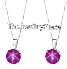 Ciondolo stella rosa rubino in